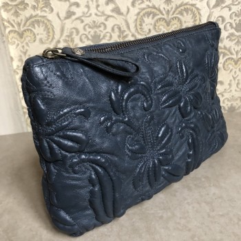 POCHETTE SOUFFLET CUIR 