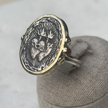 BAGUE EX VOTO 2 COEURS